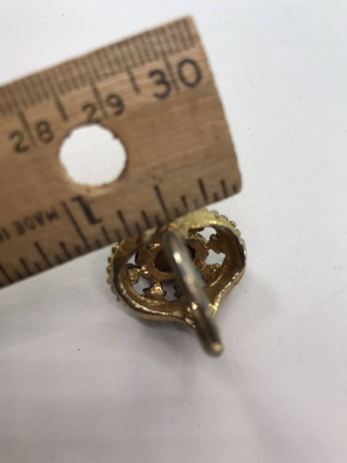Vintage Cocktail Ring Adjustable Purple oval cabochon rhinestone Faux Pearl Mod