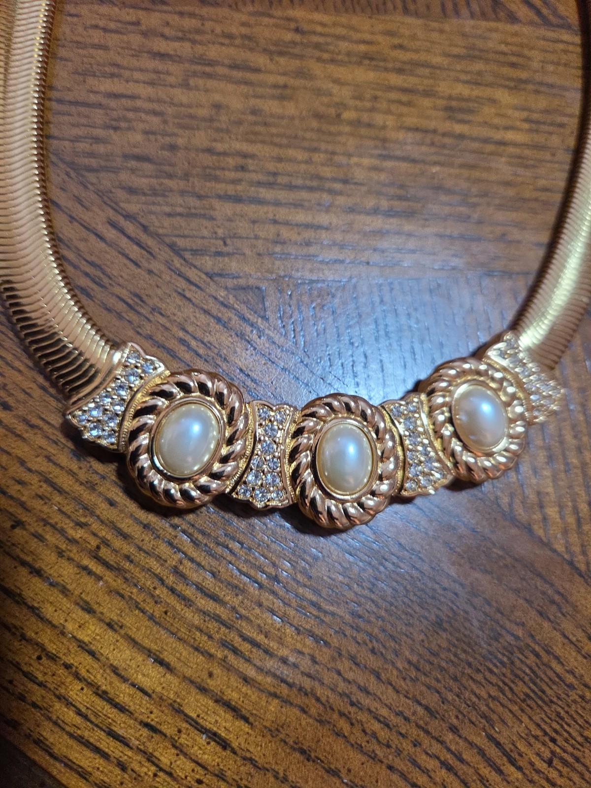 Vintage Christian Dior Gold Tone Necklace