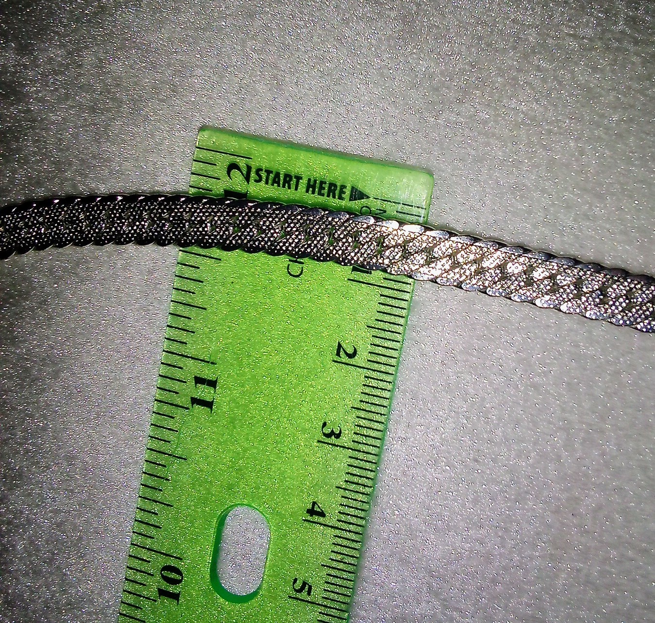 Vintage Napier Bright Silver Plated Flat Herringbone Chain Necklace 24″
