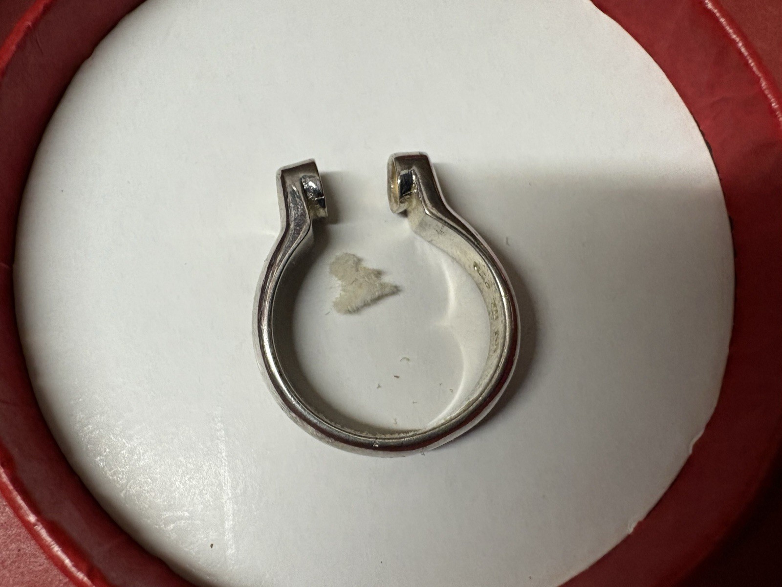 Vintage 1990s Sterling Silver Interchangeable Ring Size 8 3/4 Looks Unused