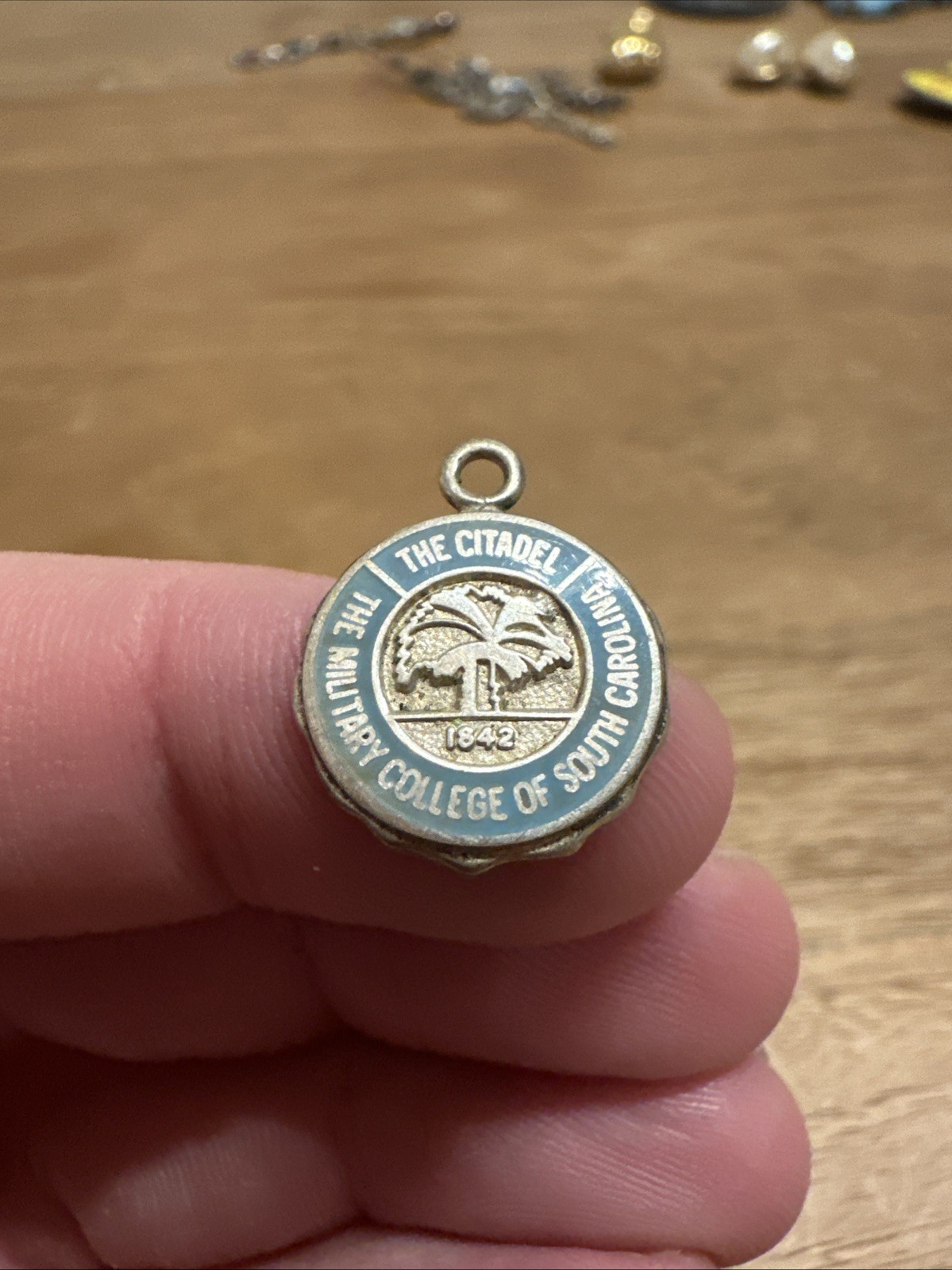 The Citadel Military College South Carolina Charm Sterling Silver