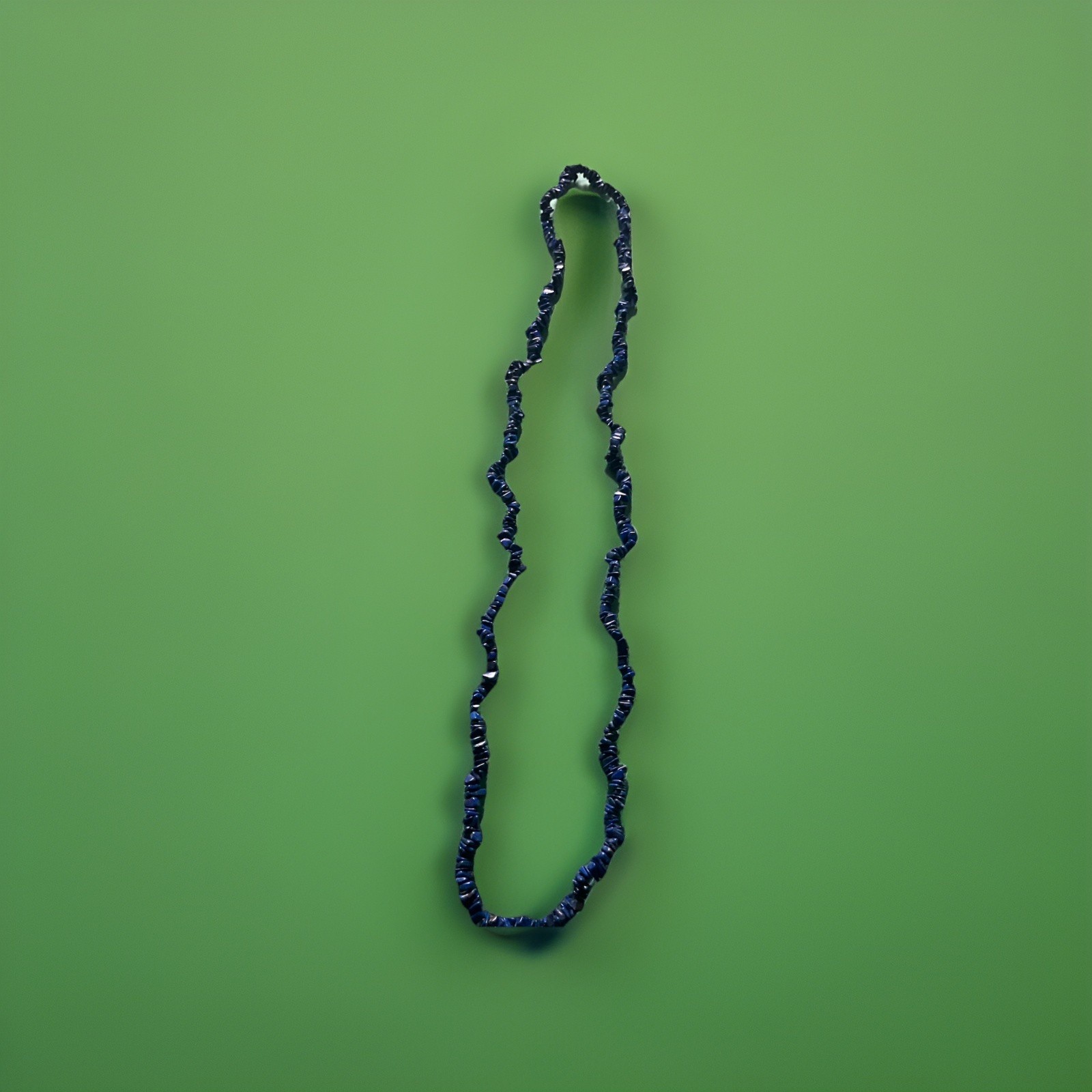 STERLING SILVER LAPIS NECKLACE LAPIS PENDANT & CHAIN 16” PLUS GIFT