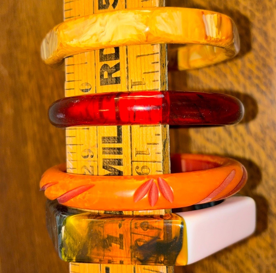 Bangle Bracelet Bundle – Plastic, Resin, Wood Mixed Lot of 31