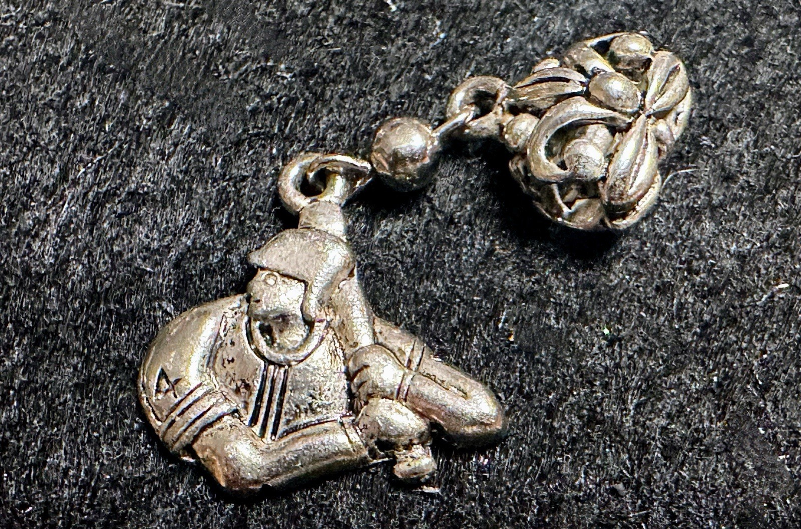 Lot of 8 Baseball Themed Silver-Tone Charms & 1 Enameled Pendant, Metal Alloy