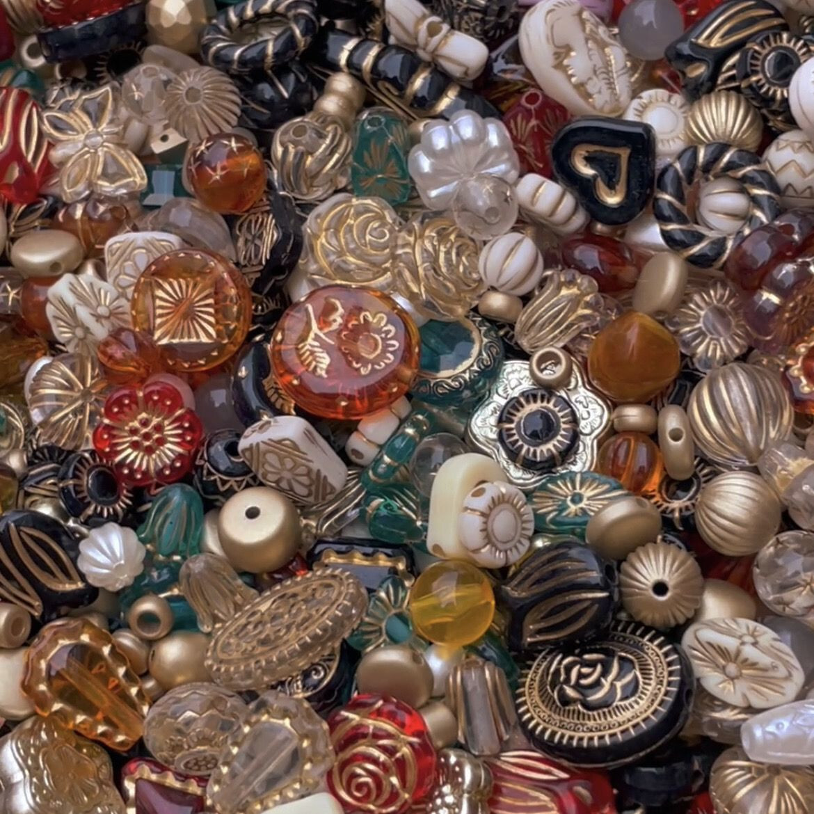 Vintage Now Bulk Jewelry bead Lot 130Pc ALL Brand New Untested 200+Mix and Match
