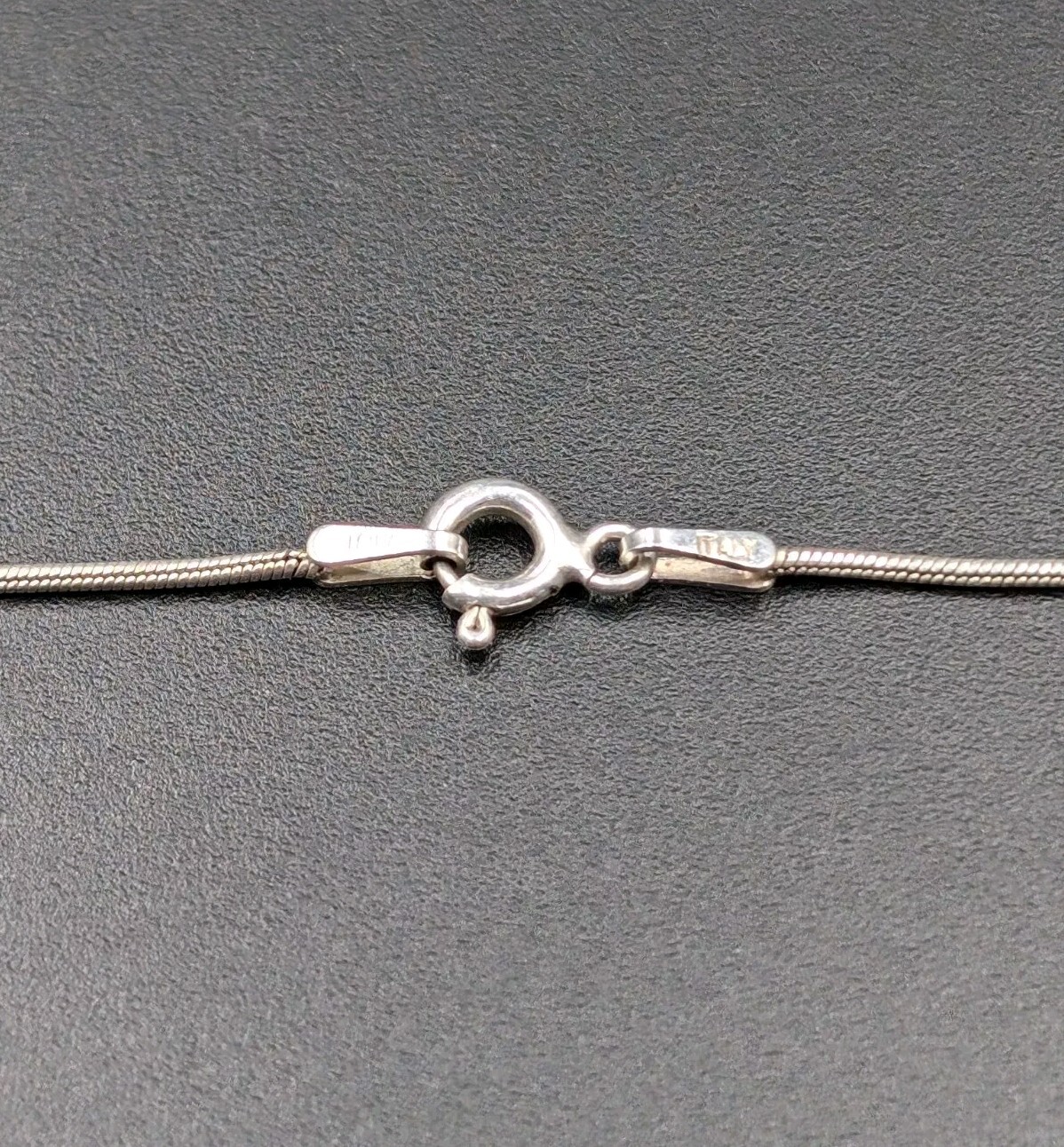 Vtg Sterling Silver Pearl Brutalist Bird Nest Pendant 16″ Snake Chain Necklace
