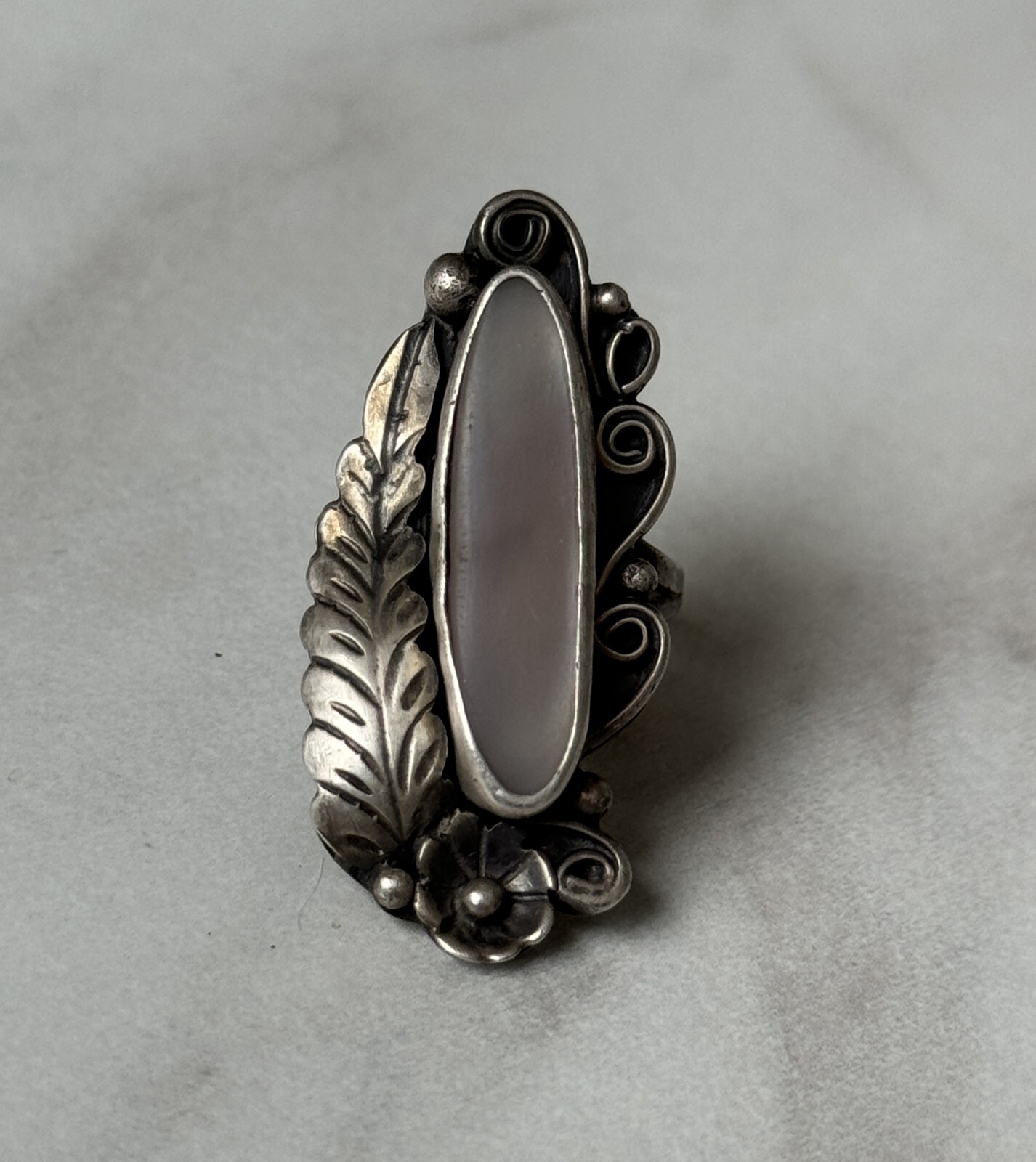 Raymond Platero Navajo Ring Sterling Silver 925 Signed Vintage