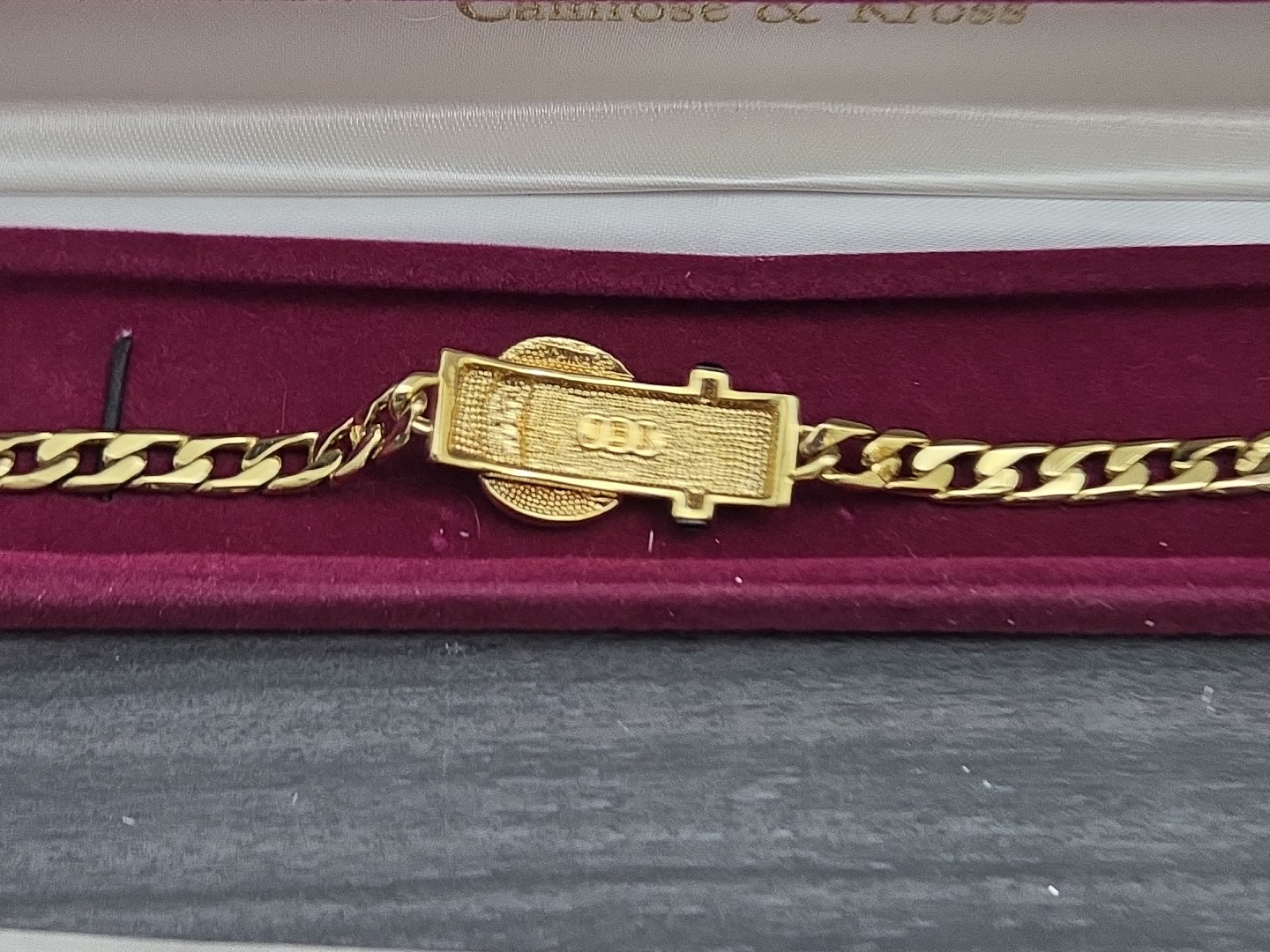 Camrose & Kross Jacqueline Kennedy JBK Emerald & Crystal 8″ Buckle Bracelet