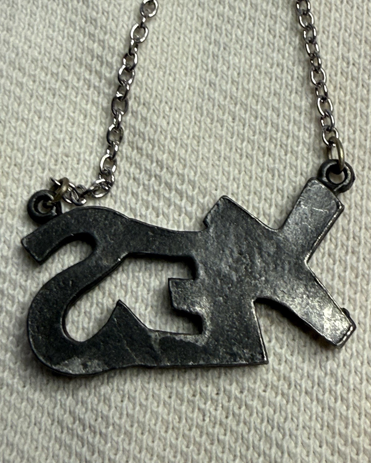 silver necklace women vintage ‘Yes’