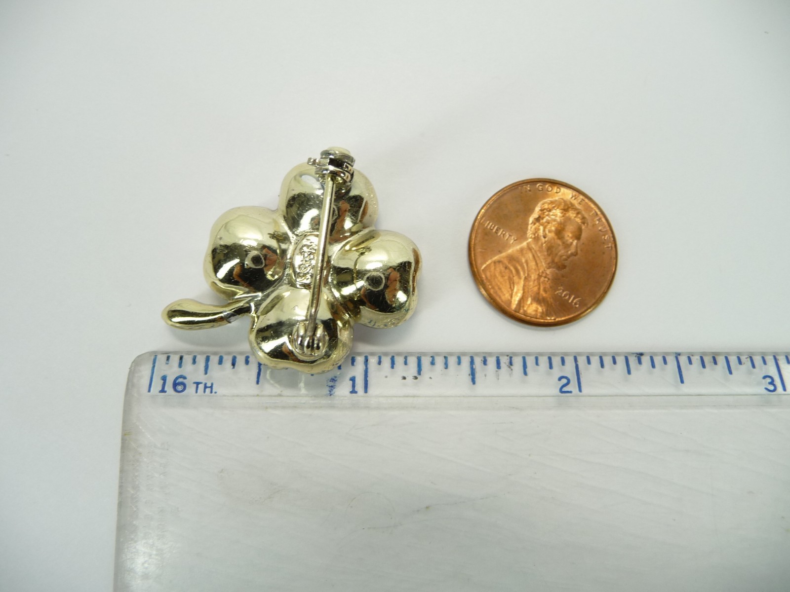 Estate Vintage Signed WEISS Clear Rhinestone Floral Brooch USA Seller