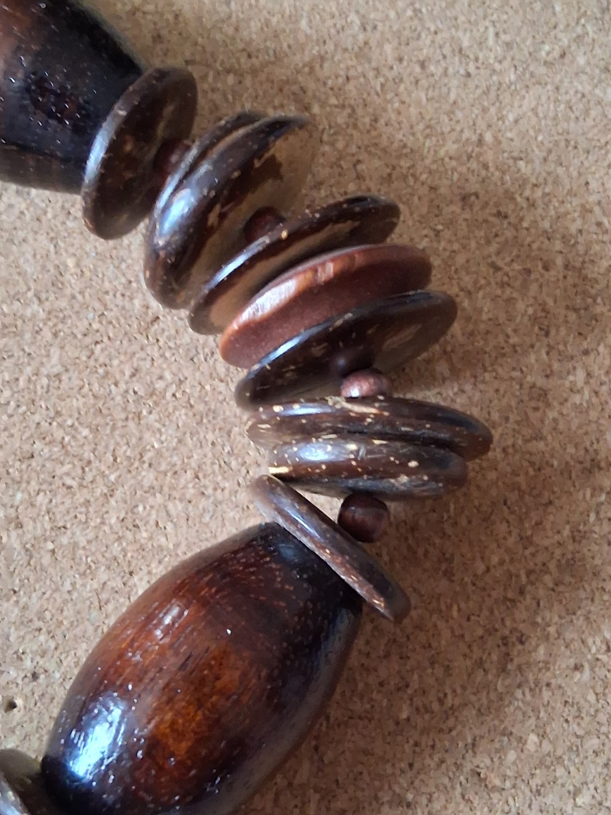 Vintage African Safari Style Statement Piece With Hand Carved Animals And Beads