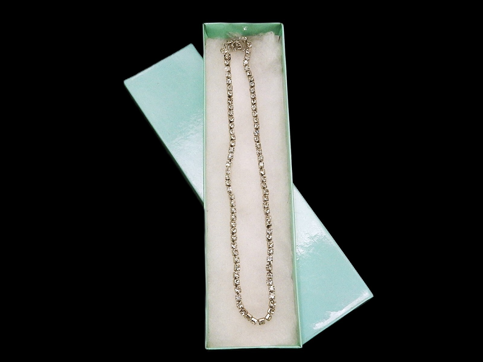 16″ Vintage Rhinestone Choker Necklace, Elegant, Delicate, Necklace, JWL-502