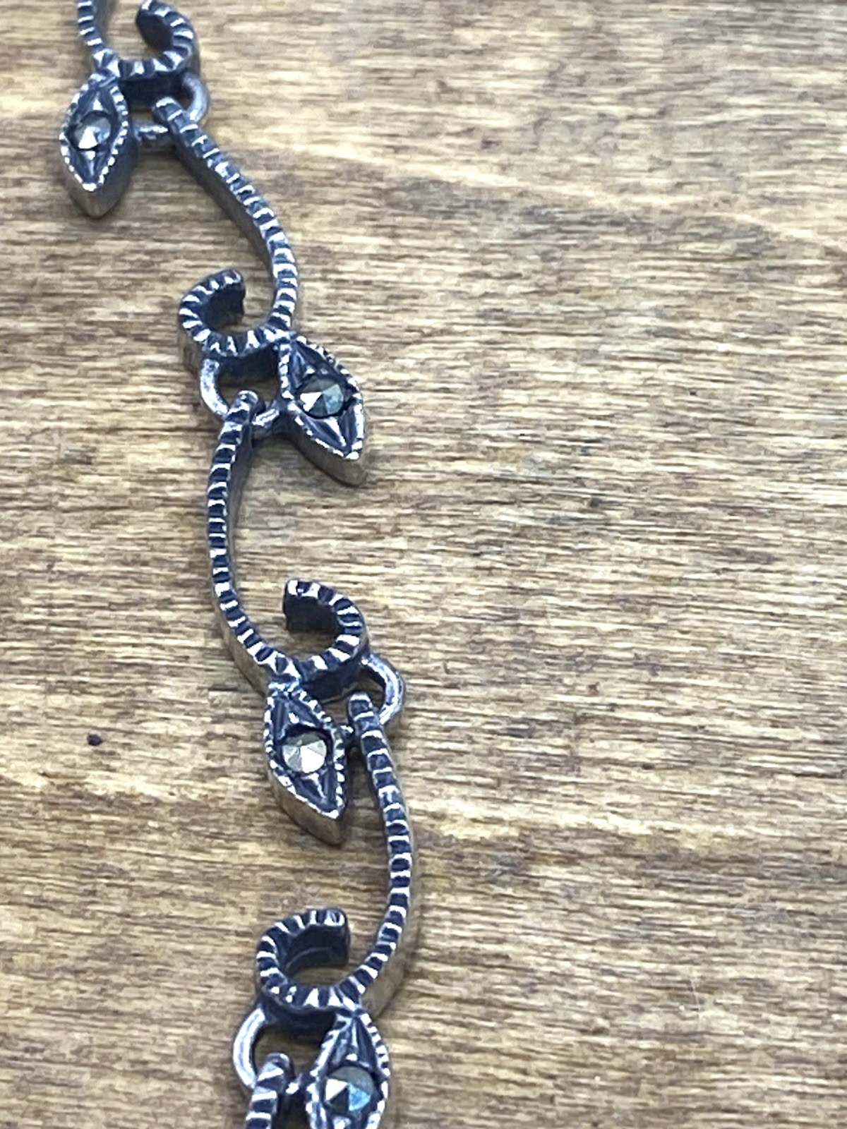 Vintage William Sherwin (WS) Signed Modernist Sterling Silver Necklace 20”
