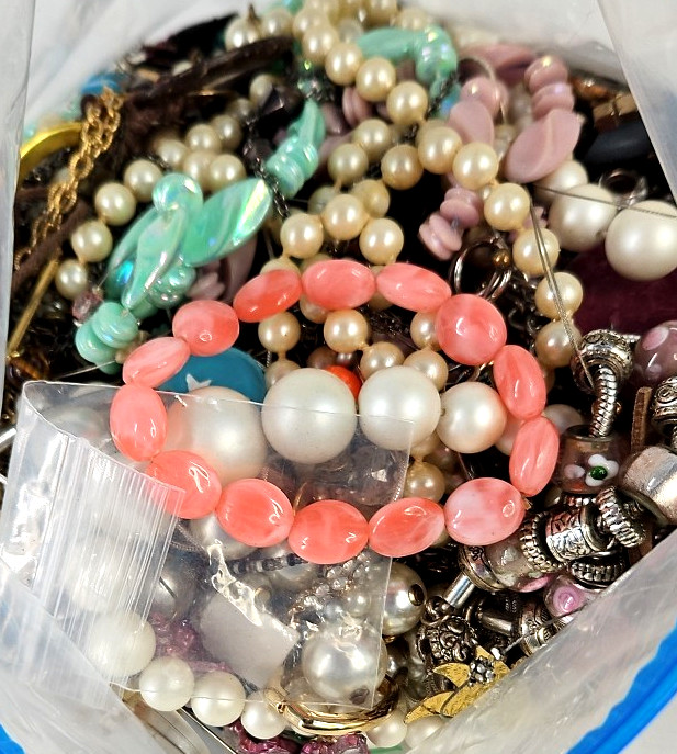 5 Lbs Bulk Craft Jewelry Lot Assorted Junk Repurpose Wearable