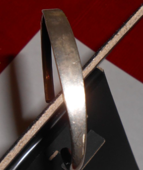 STERLING CUFF BRACELET – PLAIN – MARKED LUR – MEXICO 925 – UNKNOWN MARK 19.30g