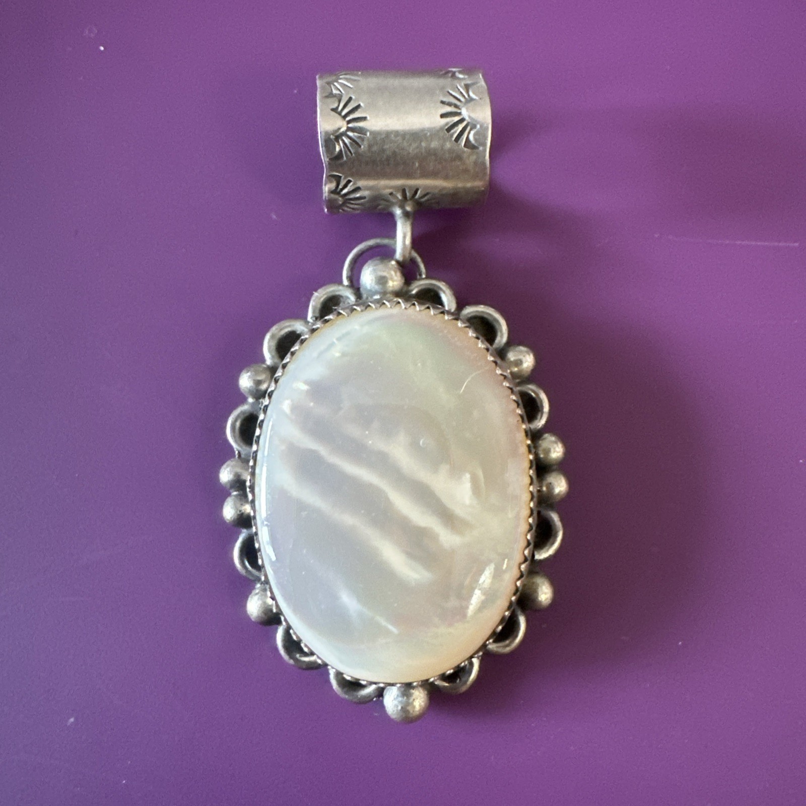 Juan Guerro Mother Of Pearl 2” Pendant