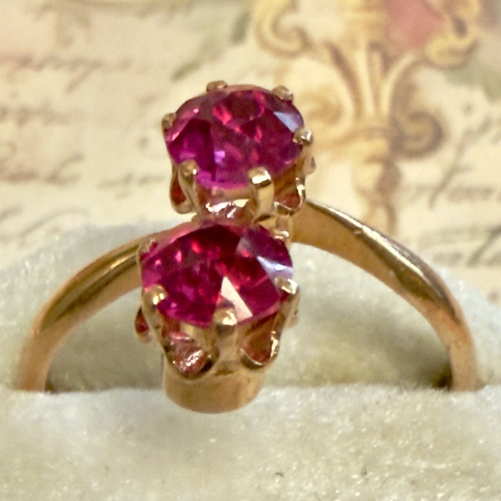 Size 10 – Fabulous Vintage 583 14k Rose Gold Ring – East European USSR Era #1592