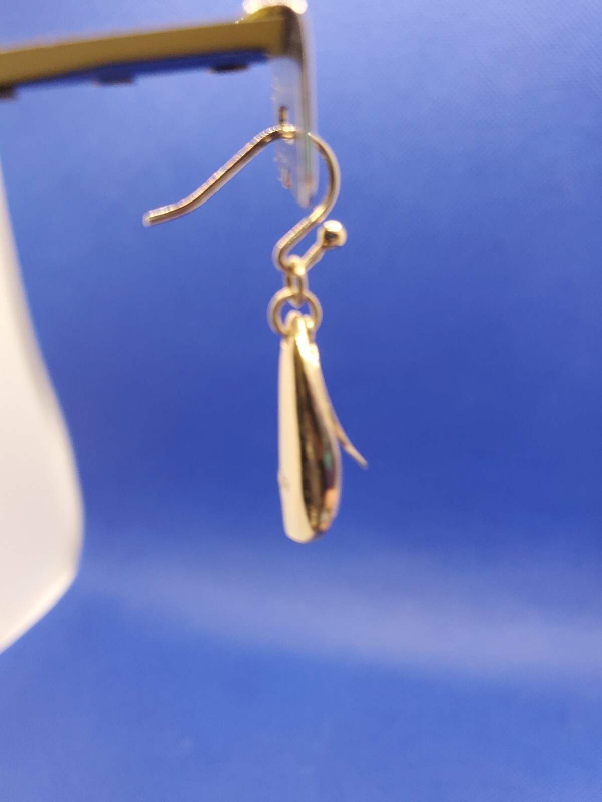 Gorgeous Vintage Signed MONET Silver Tone Layered Teardrop Dangle Earrings
