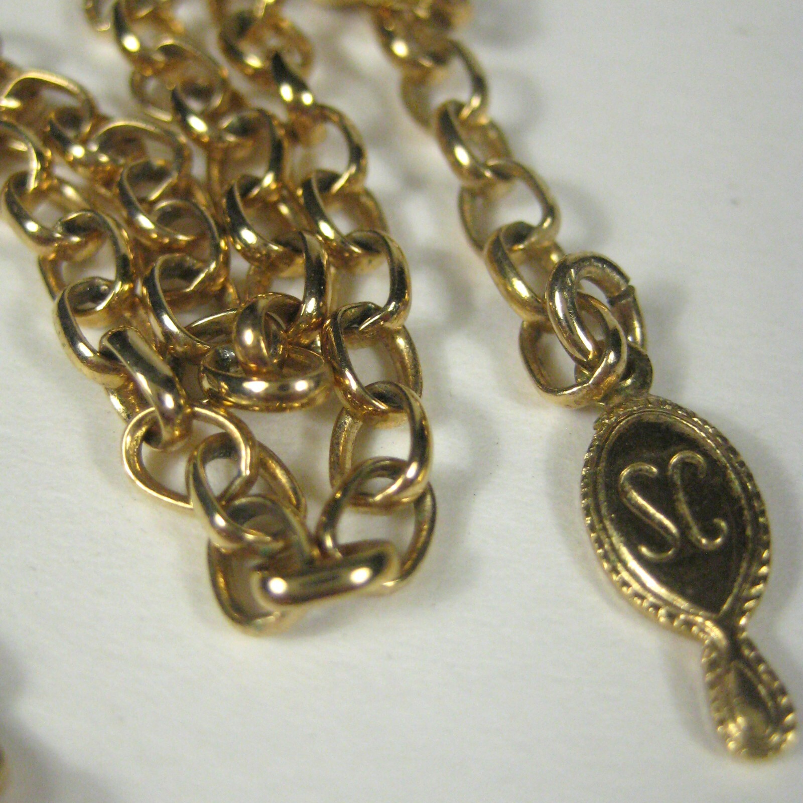 Sarah Coventry Goldtone Chain Necklace 25 in Jewelry Vintage 60s 50s Delicate