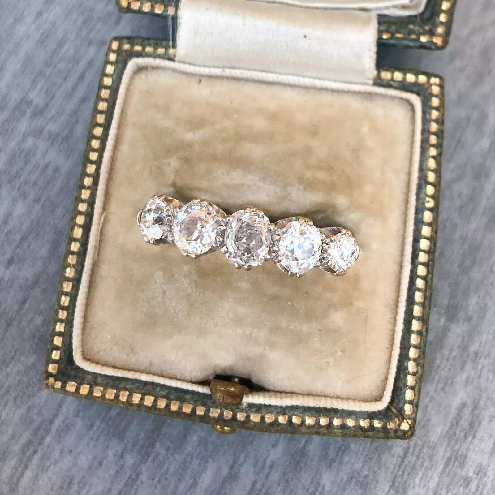 Art Deco Style 3.4Ct Round Lab Created Diamond Engagement 14K White Gold FN Ring