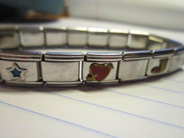 Stainless Steel Link Stretch Charm Bracelet Disney Lion King Diploma Flute Smile