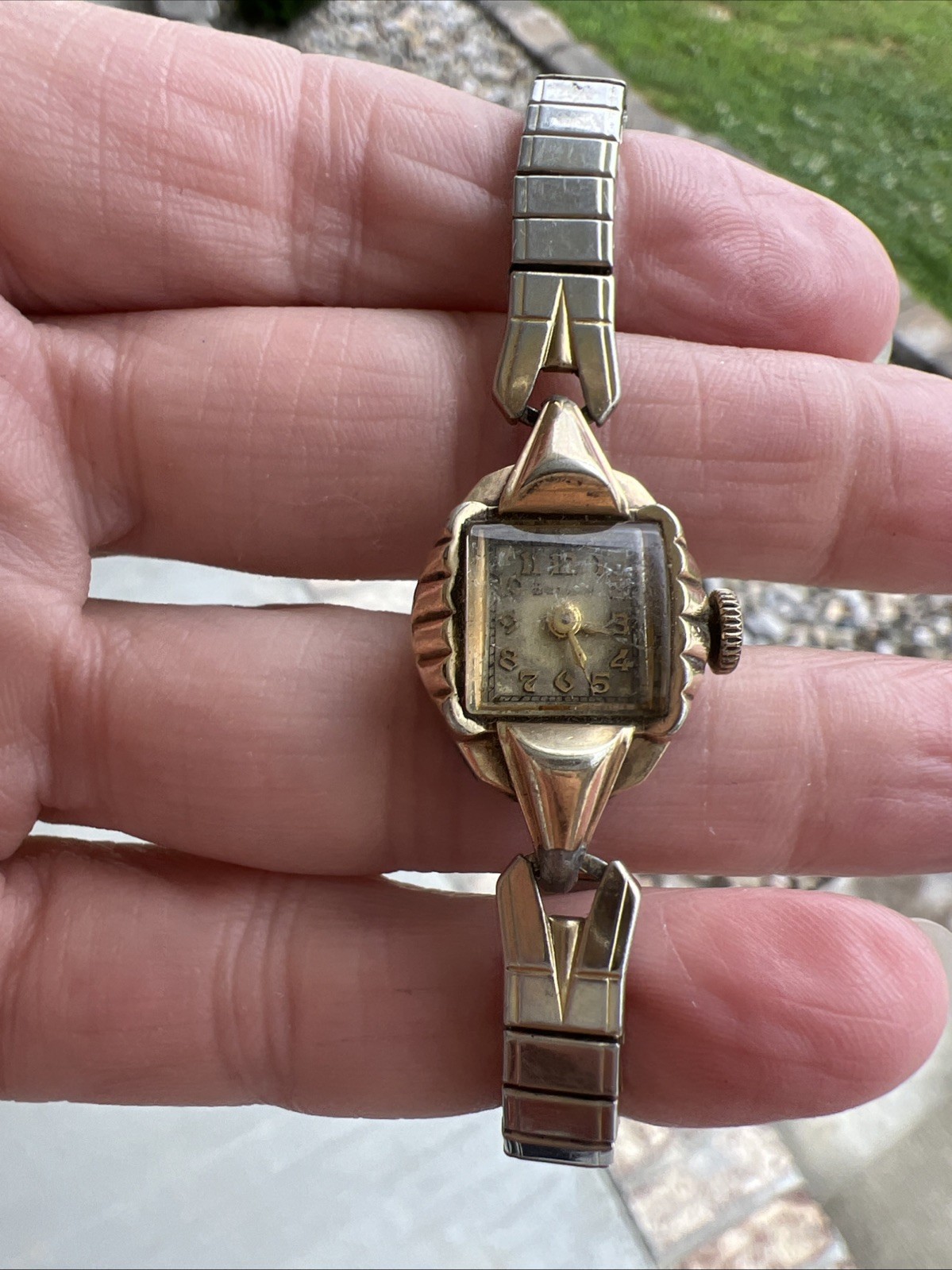 Vintage 1952 Bulova Ladies Cocktail Watch L2 Engraved Parts Repair Not Running