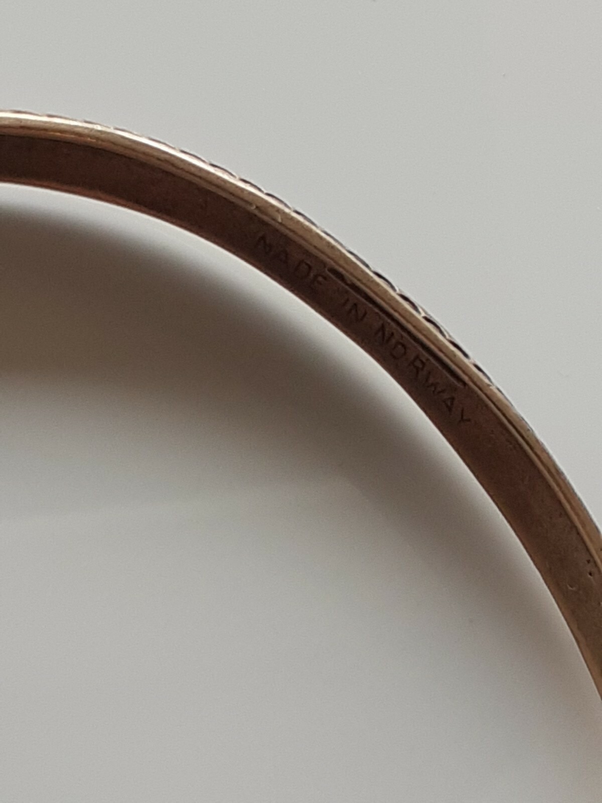 NORWEGIAN SIGMUND ESPELAND DESIGN BRONZE SNAKE ARMRING NORWAY EH