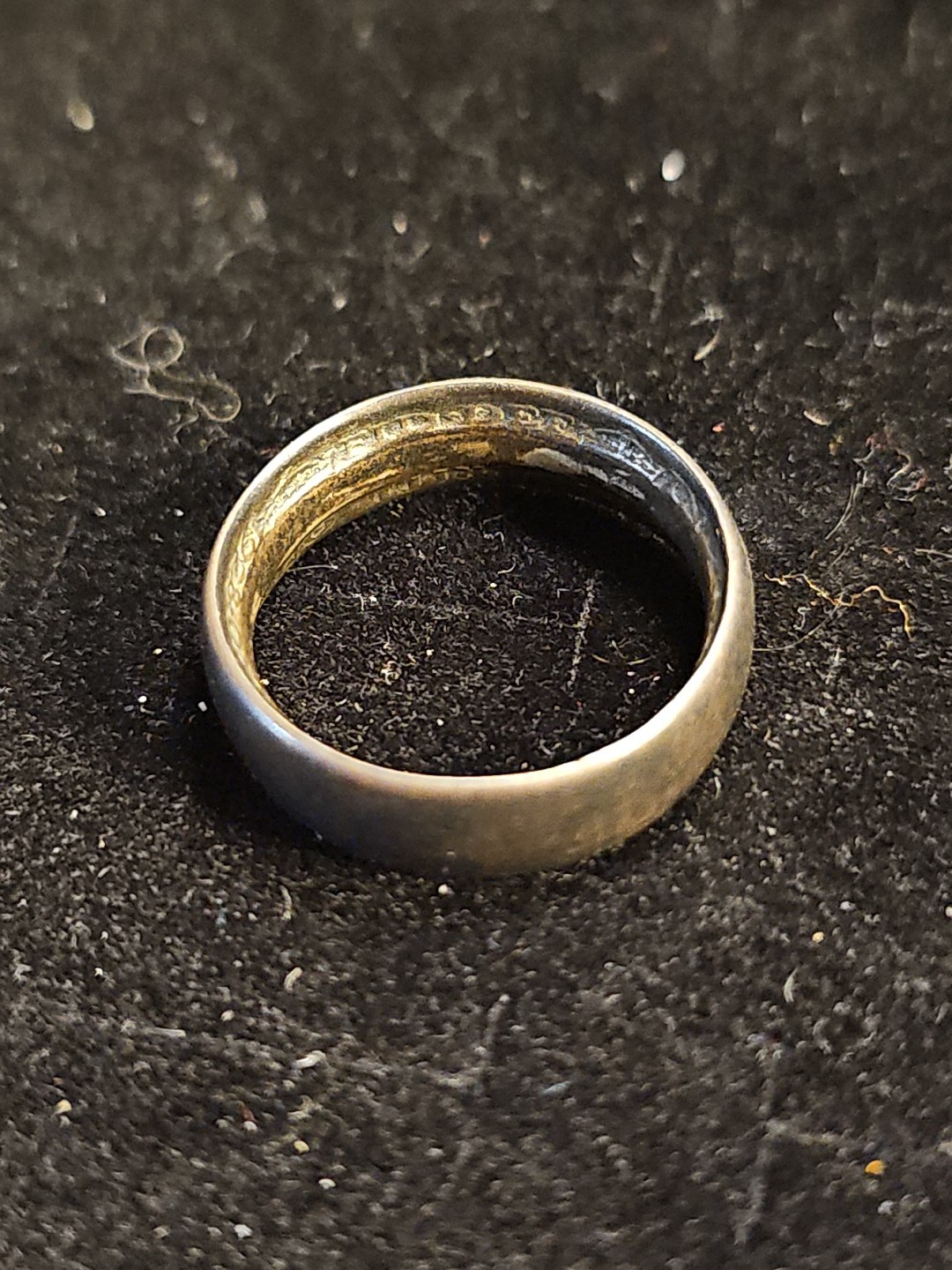 Vintage Silver Shilling Ring 1928 King George V Great Britain