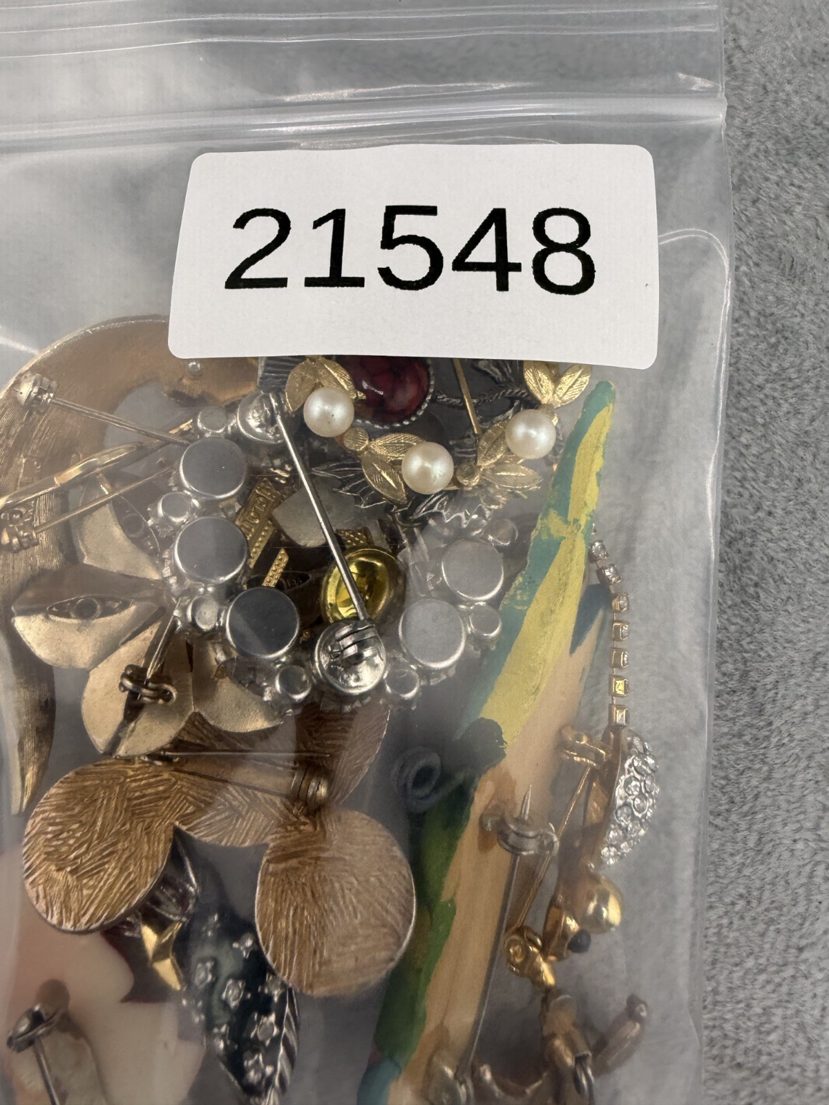 Vintage Brooch Lot Mickey Mouse Bird Flower Drummer Boy Lady Bug