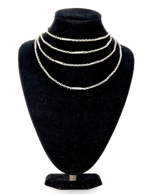Long Necklace Chain Pendant Watch Chain 800 Silver Z524