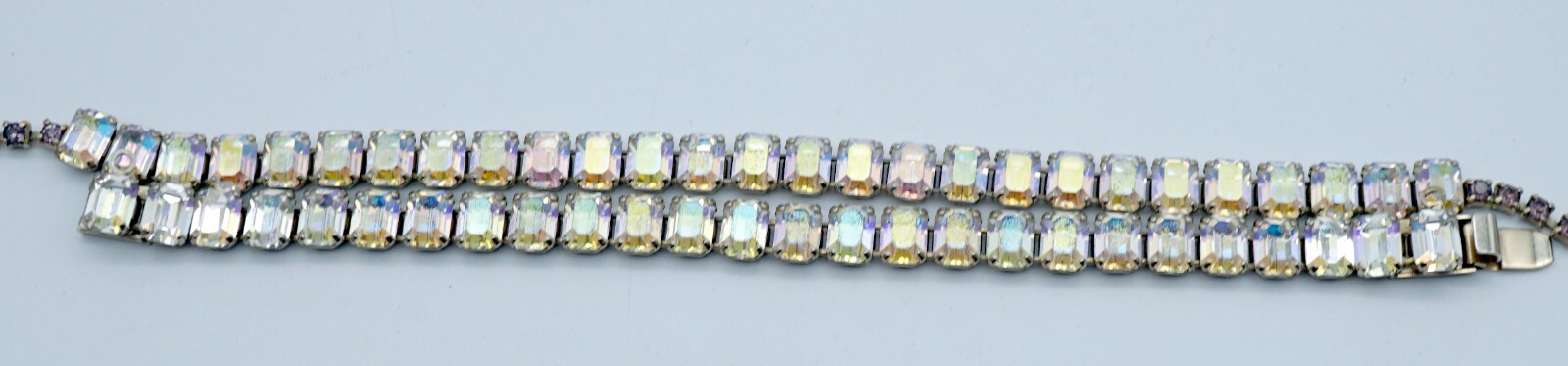 Aurora Borealis Crystal Bead Necklace and Bracelet Set