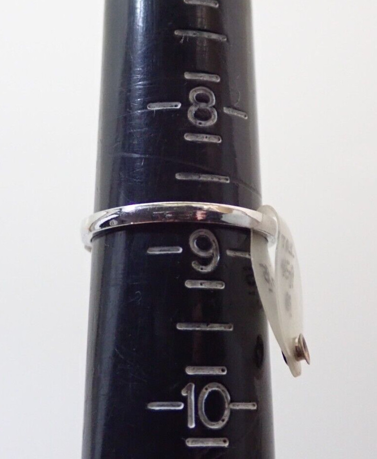 Vintage Art Deco Clark Coombs Signet Initial Emblem Onyx Sterling Band Ring NOS9