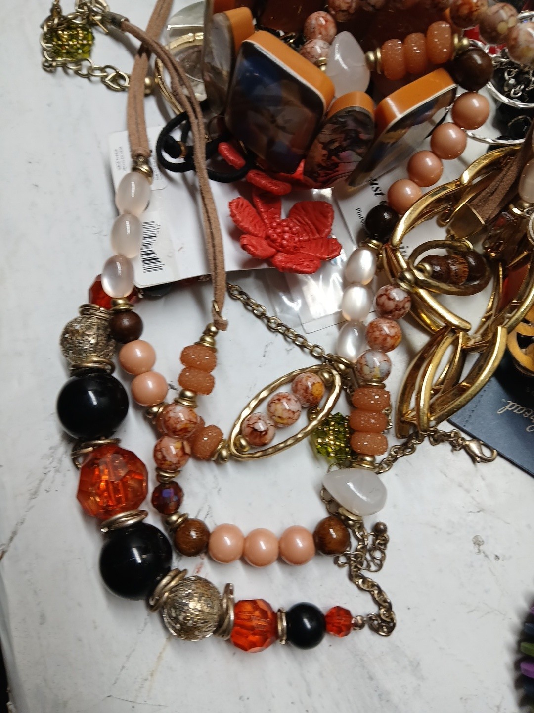 5Lbs Wearable Vintage Jewelry Huge lot Costume And More Unsearched Tangled