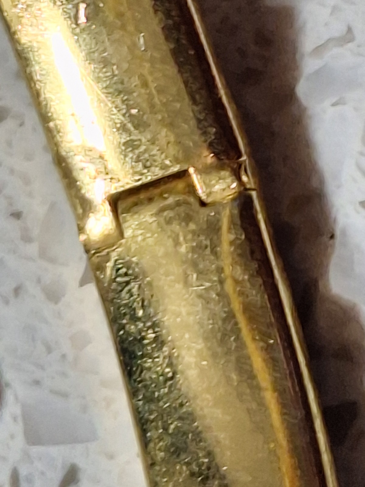 Vintage Damascene Hinged Bangle with Birds & Flowers Black and Gold tone