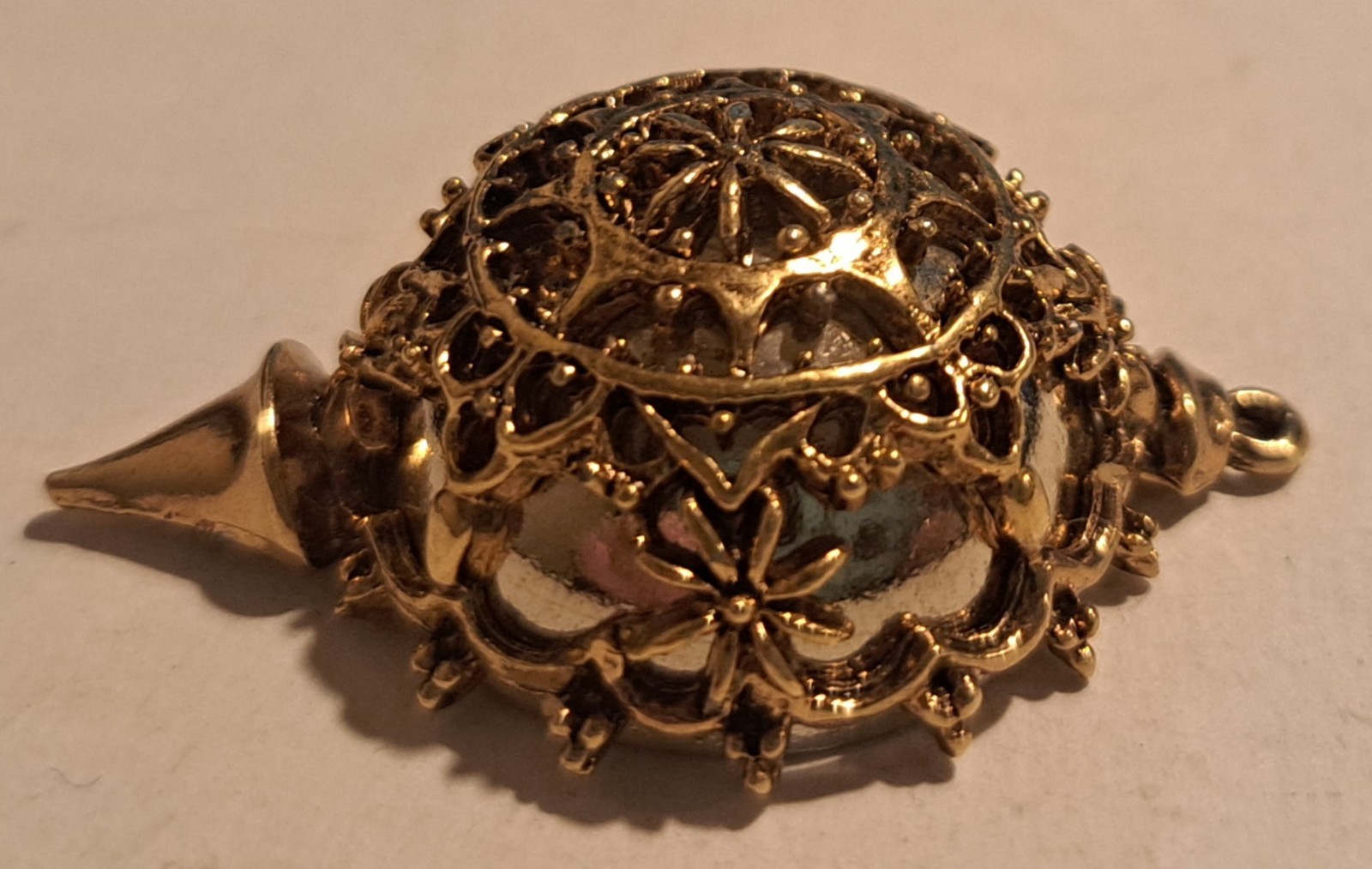 Arthur Pepper Vintage Christmas Ornament Pendant (See Description) Gold Tone