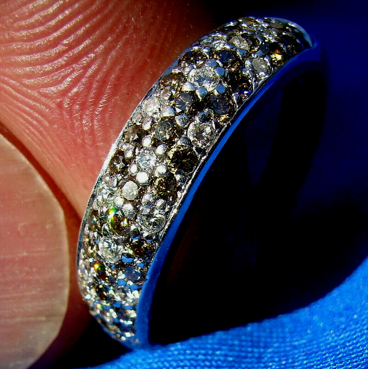 ORIGINAL Le Vian EARTH MINED DIAMOND 14K GOLD Wedding Band Anniversary Ring S 9