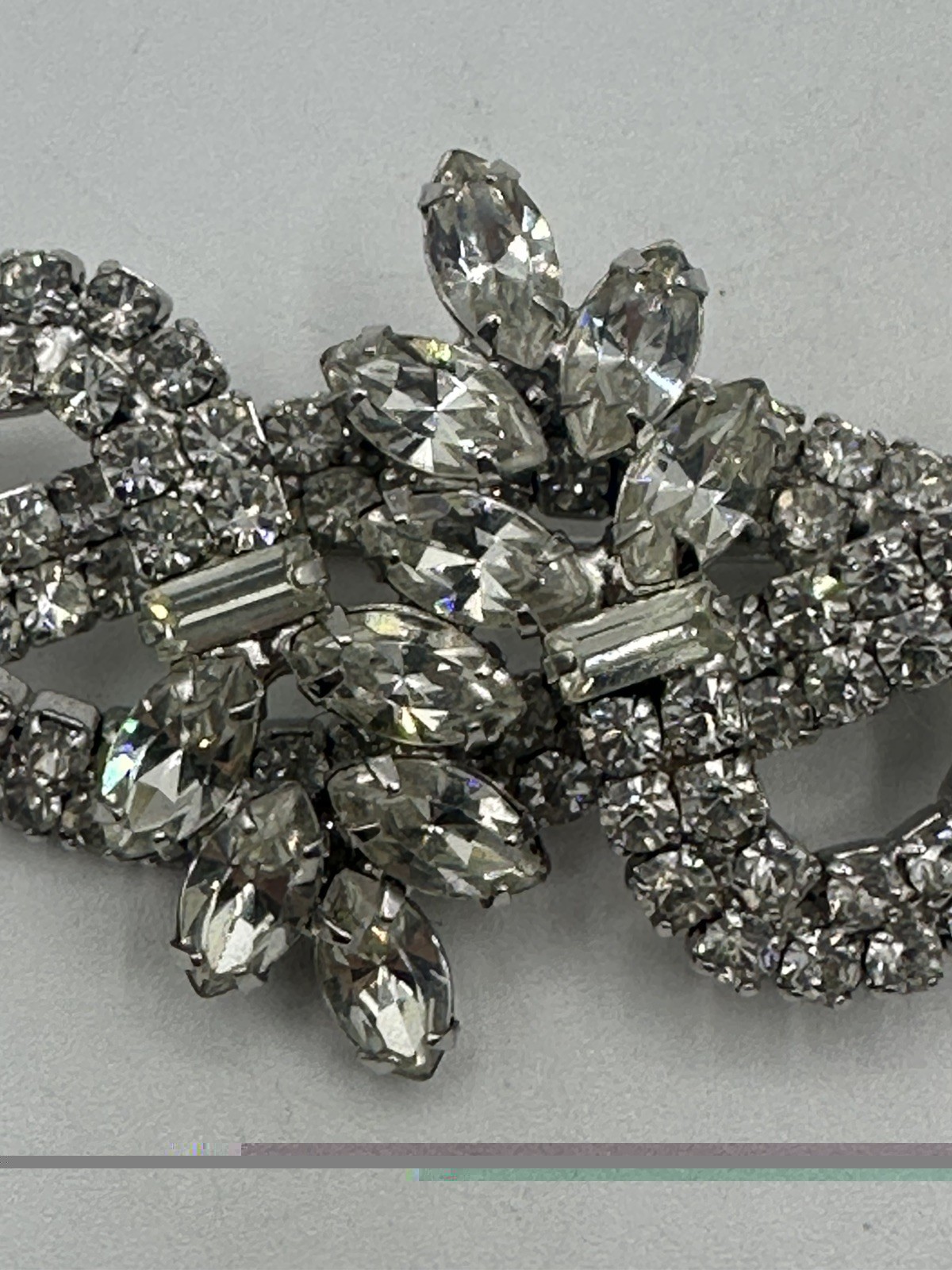Stunning Vintage Signed Kramer of New York Rhinestone Brooch