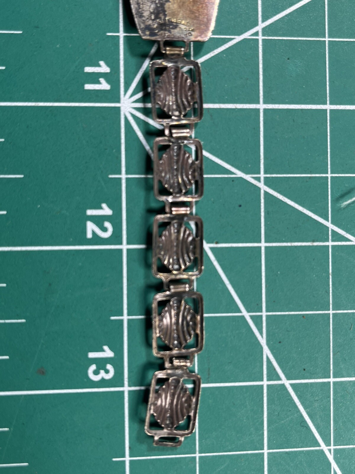 WWII USMC Marine Corps Sweetheart Bracelet Sterling Doris from Ed 12-42