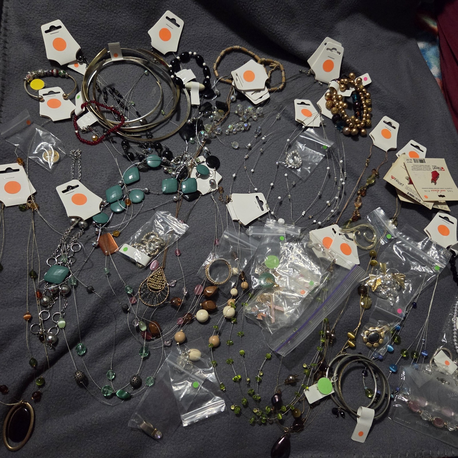Mixed Lot Jewelry 50+ Pieces Necklace Bracelet Pendant Brooch Pin