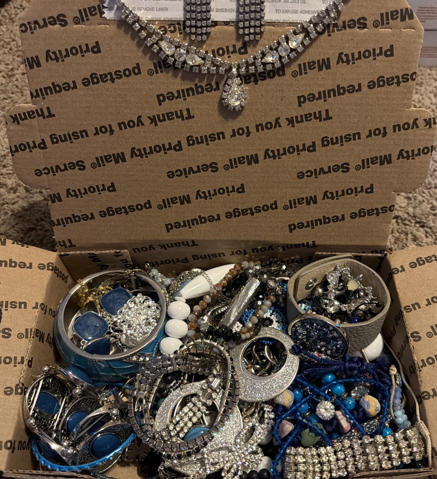 Vintage to Now Jewelry Lot, ALL WEARABLE Untested. No Broken. Box E8