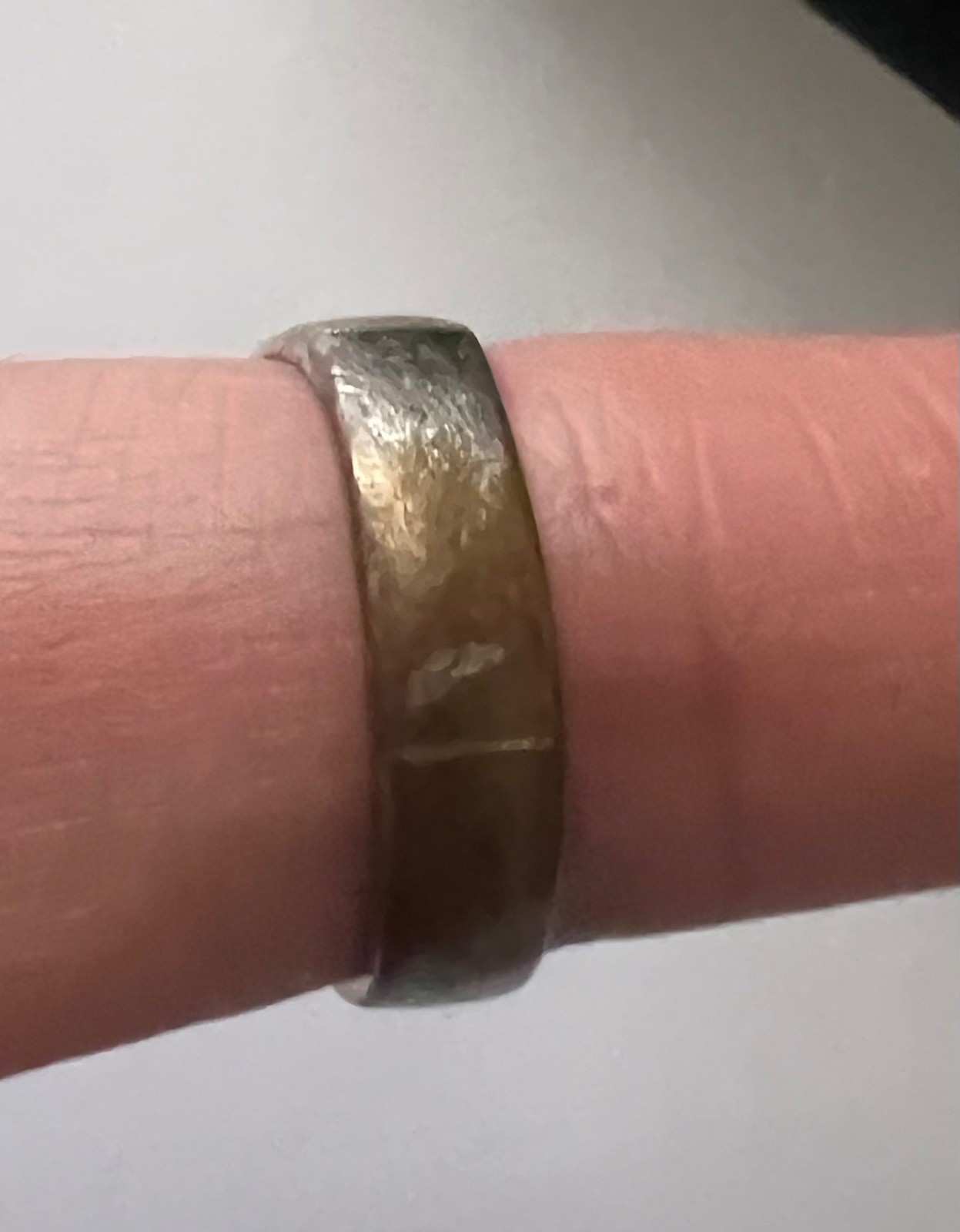 Vintage Mens Size 9 Tiger Eye Ring Gold Plated Maker Mark Gold Tone