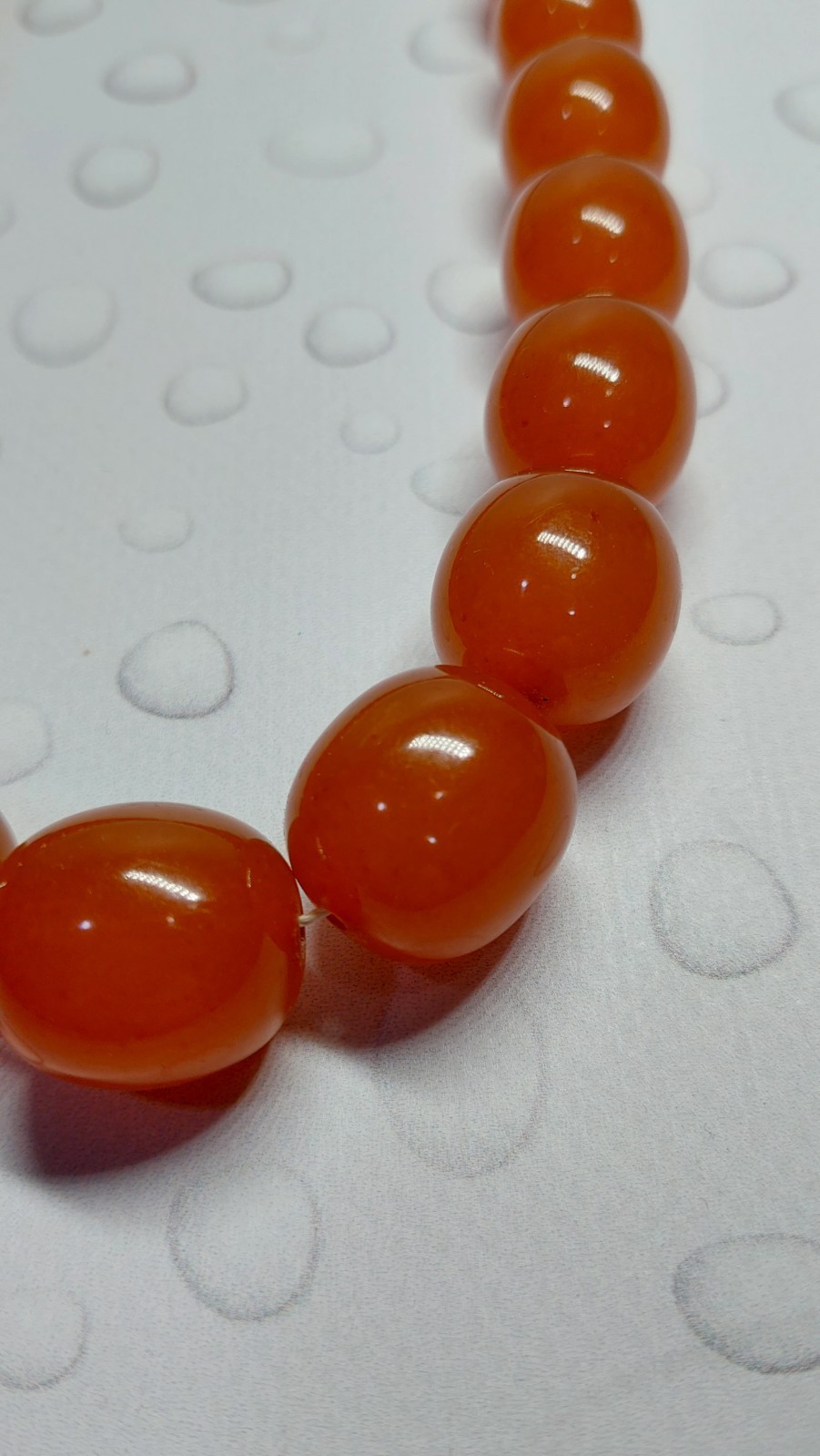 Vintage original Baltic amber beads, made in the USSR, honey color, 127 g