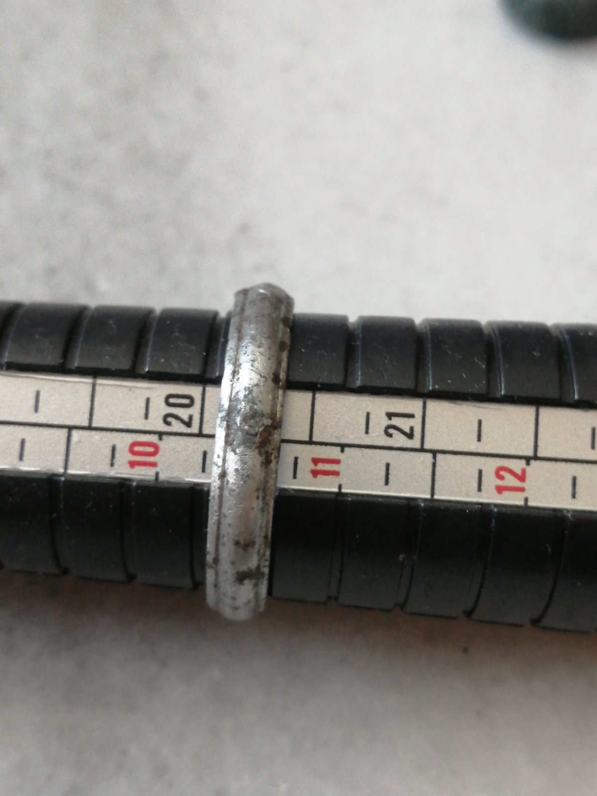 Rare Pre Georgian Alloy Silver, Zinc Ring, With Crystal Stones, US-10,5