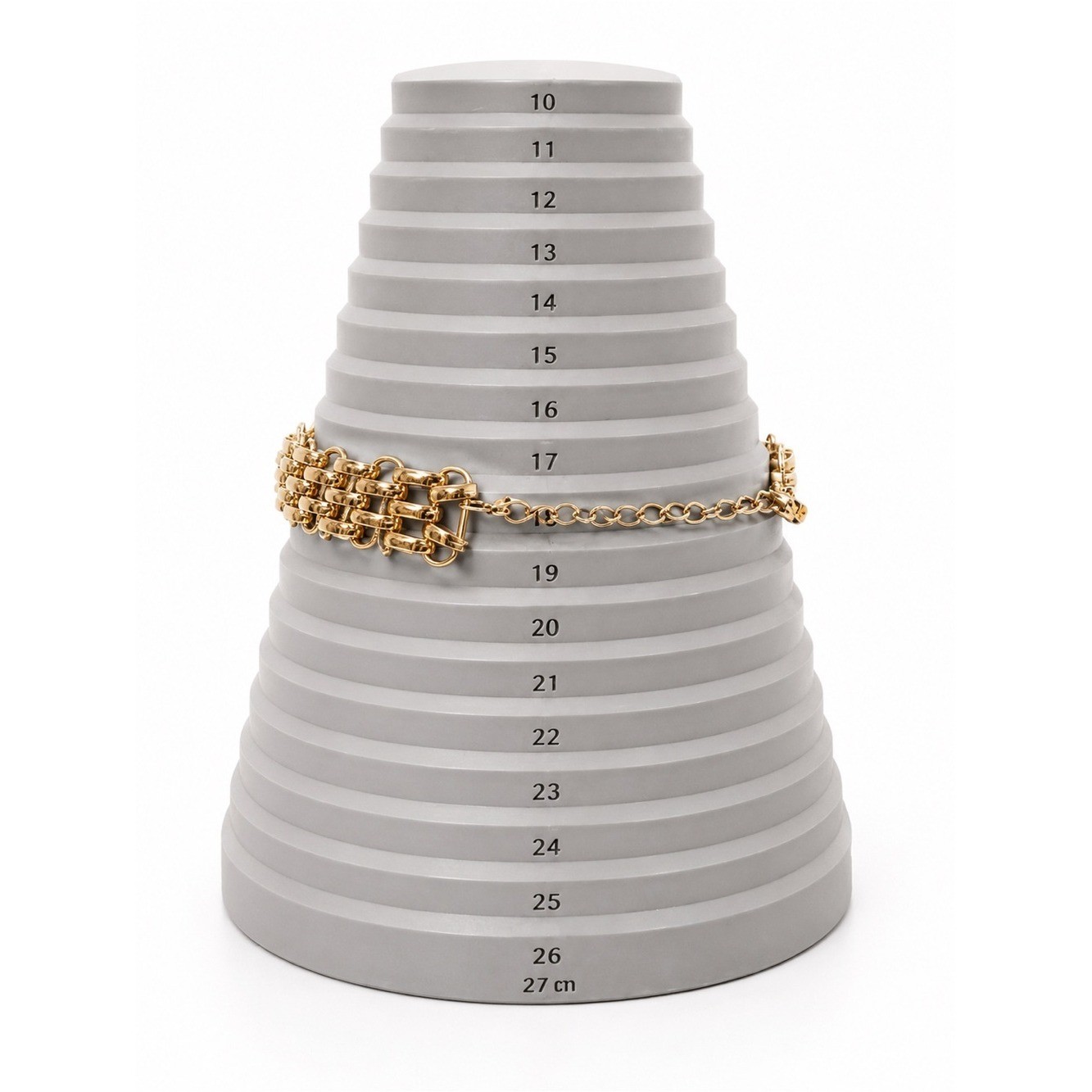 Vintage-Inspired Multi-Strand Gold Tone Chain Bold Runway Heavyweight Statement