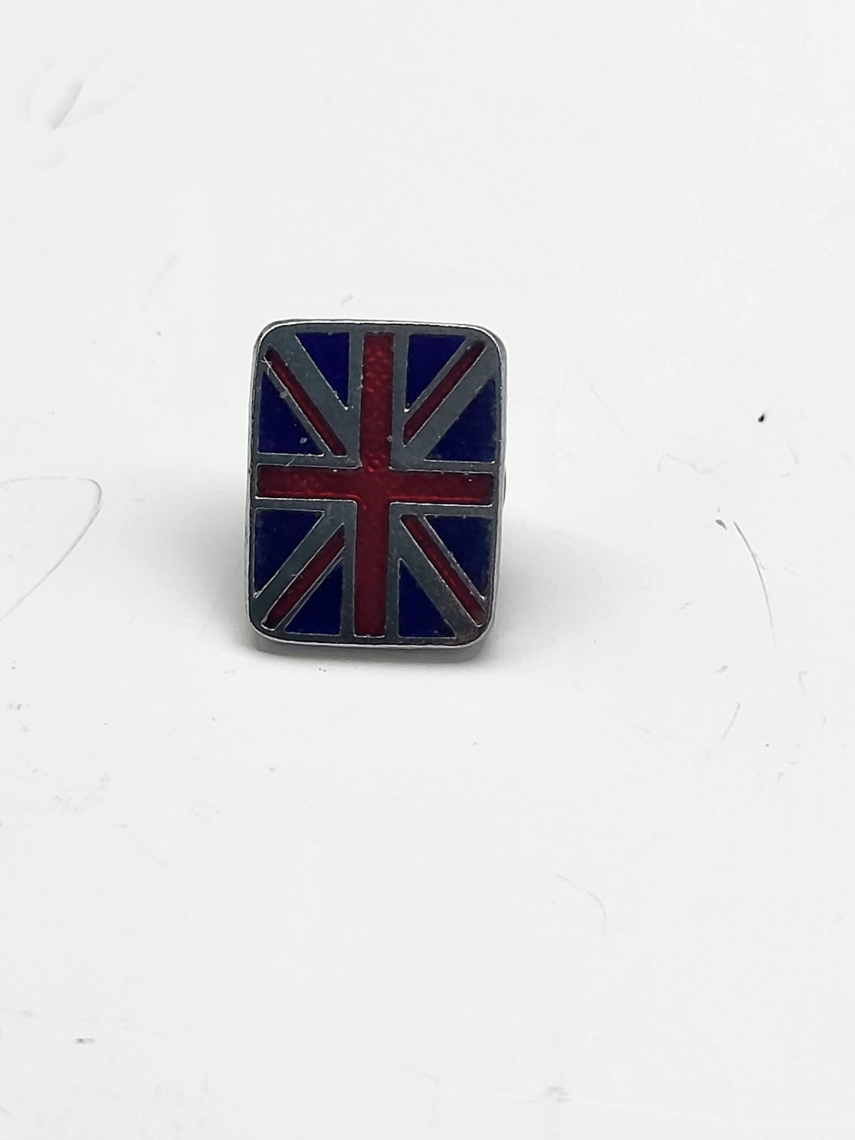 Vintage British flag Union Jack enamel pin tie tack hat lapel travel