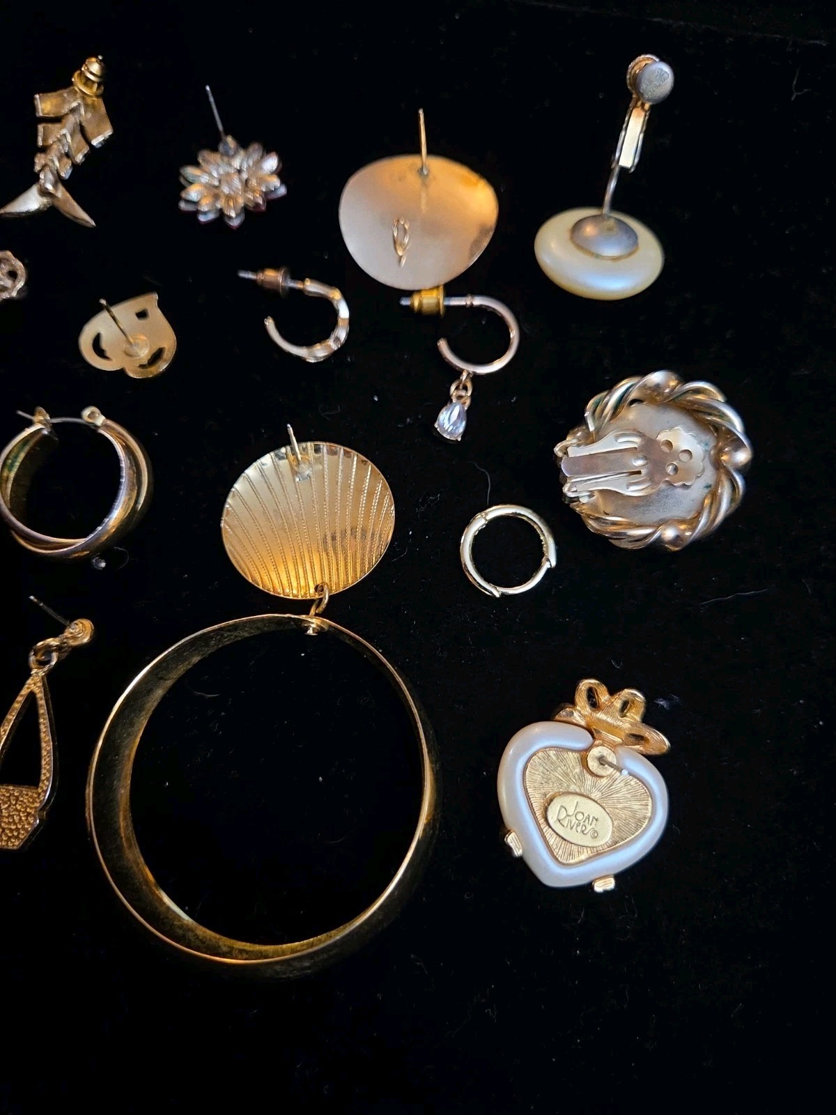 Lot Of Vintage Costume Jewelry Single Earrings Clip On Craft Some Signed