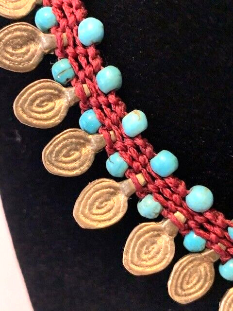 Statement Necklace Handmade Paulina Barcelona OOAK Boho Ethnic Adjustable Spain