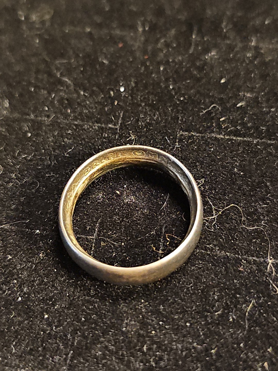 Vintage Silver Shilling Ring 1928 King George V Great Britain