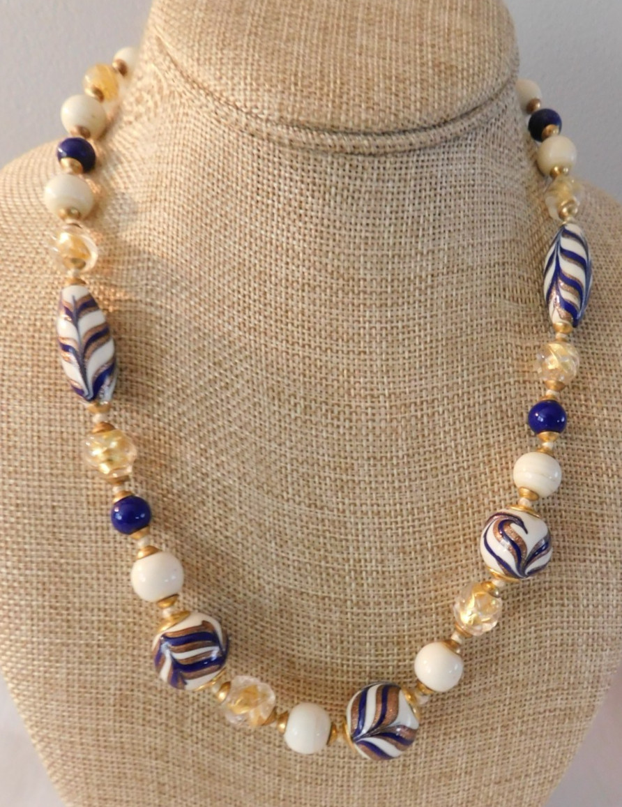 Murano Art Glass Beaded Necklace