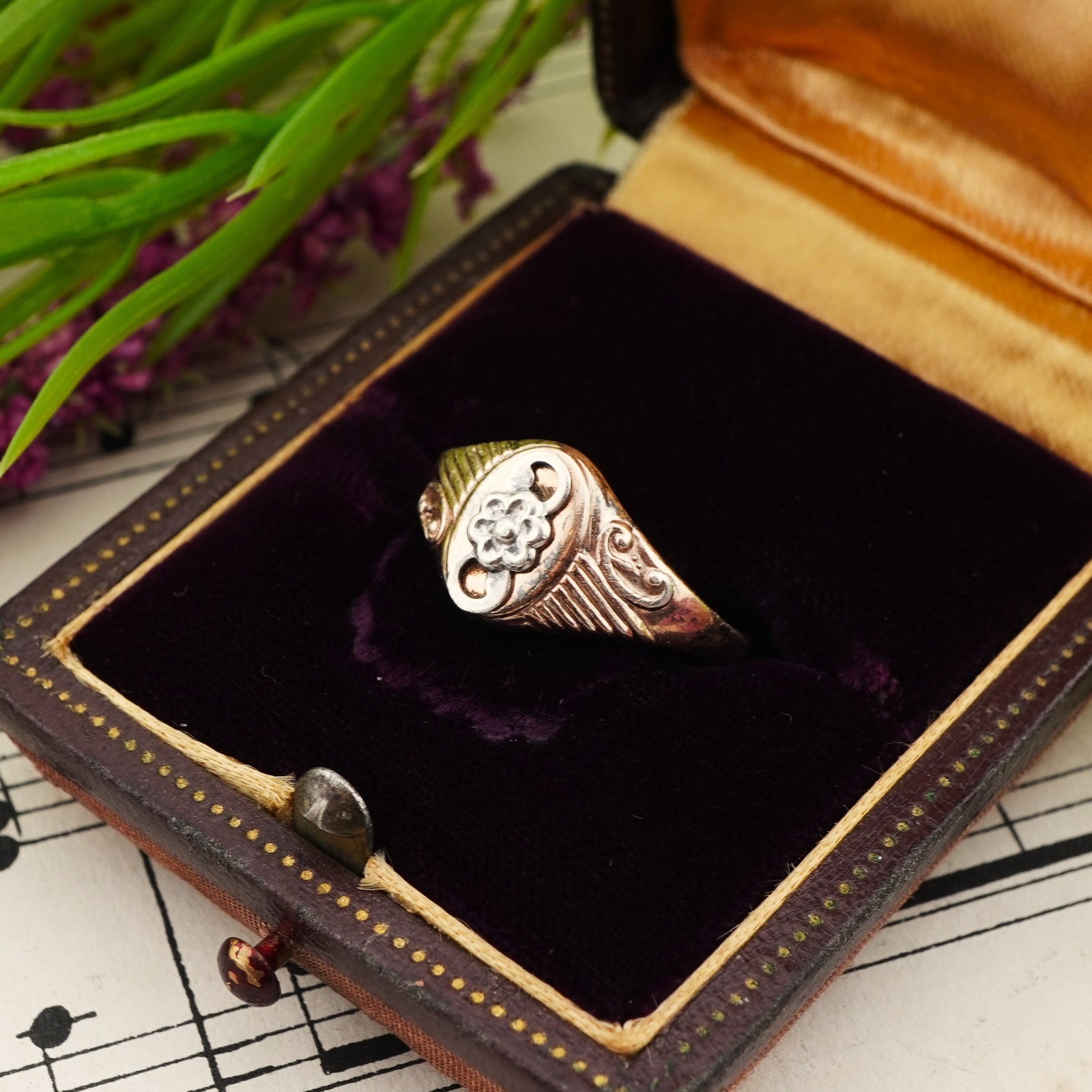 USSR 875 Silver Ring – Vintage Soviet Women’s Jewelry Size 7 / 17.5